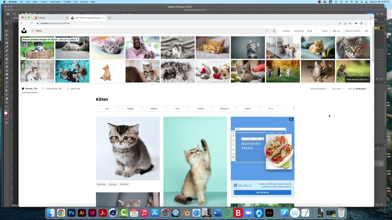Unsplash for free photos