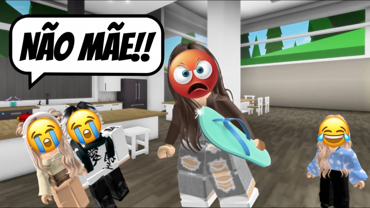 A mãe malvada que odiava os filhos e só amava a caçulinha - História Roblox