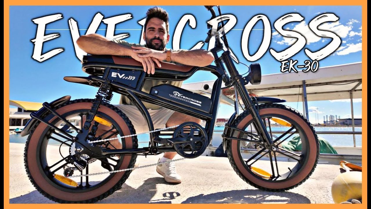 ÉSTA BICICLETA ELÉCTRICA ES UN ESCÁNDALO DE GUAPA! TODOS TE VAN A MIRAR! EVERCROSS EK30 en español 🔝