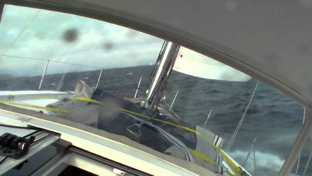 Beneteau Oceanis 45 Conwy on a windy day