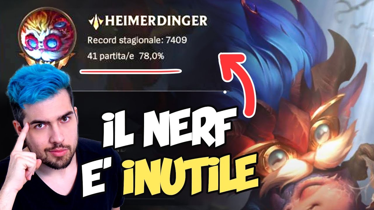 HEIMERDINGER 78% Winrate: Un Nerf INUTILE. Ecco come sfruttarlo per salire di Rank | Master/GM ELO
