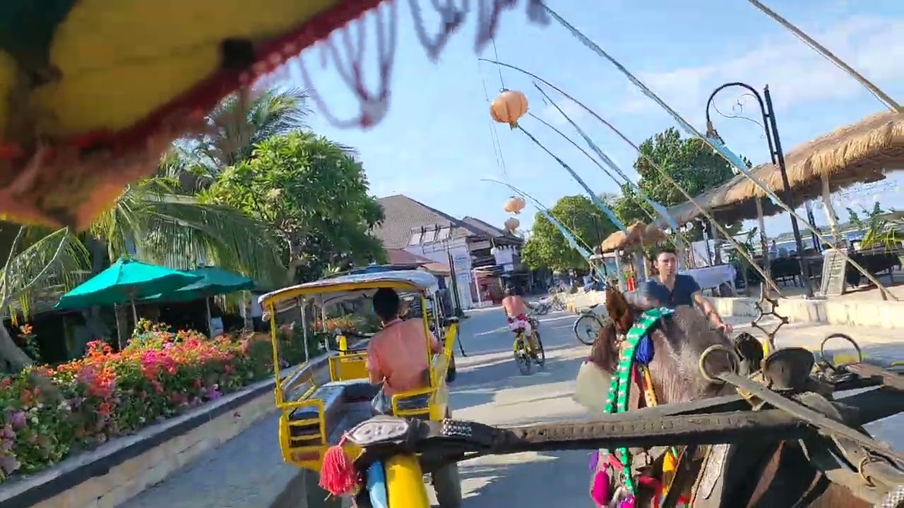 Naik Cidomo Keliling Daratan Gili Trawangan