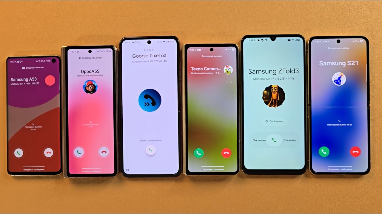 Guess Who Incoming call Samsung S10 Samsung ZFold 2 Motorolla Razr50 Samsung ZFold 4 Realme 60X
