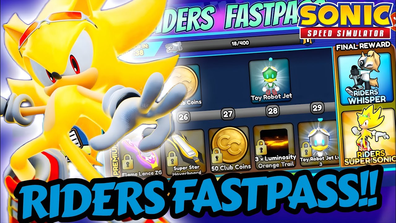 New RIDERS SUPER SONIC IN SONIC SPEED SIMULATOR 