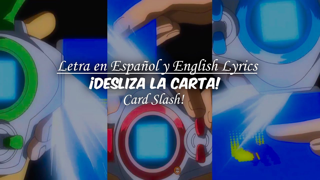 SLASH!! (Card Slash) | Letra en Español - Digimon Tamers | Michihiko Ohta | AMV