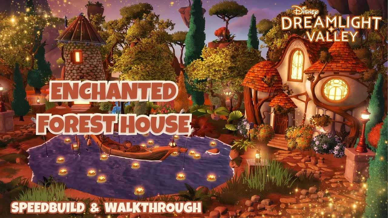 LET'S BUILD WITH THE ENCHANTED FOREST HOUSE!  | Sunlit Plateau | Disney Dreamlight Valley