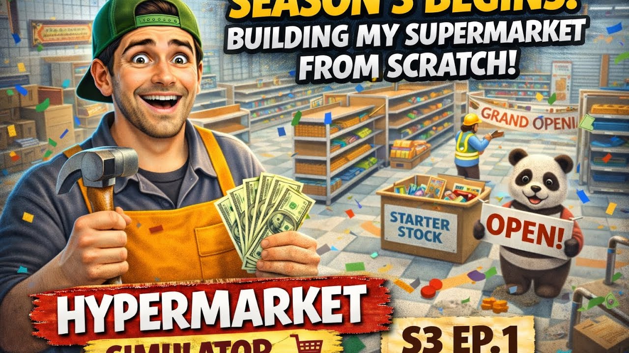 🛒 Season 3 Begins! Building My Supermarket From Scratch | Hypermarket Simulator S3 Ep.1