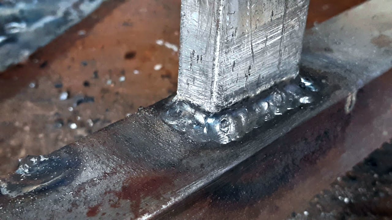 Stick welding thin metal square tube 40&times;20 t joint with 40x40
