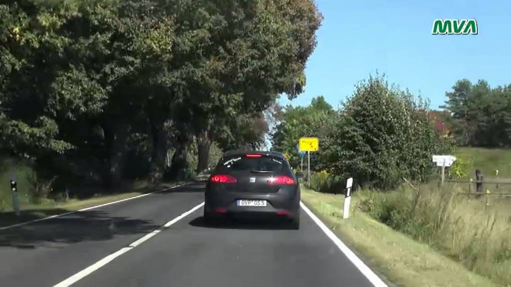Fahrt von Anklam nach Kölpinsee auf der Insel Usedom