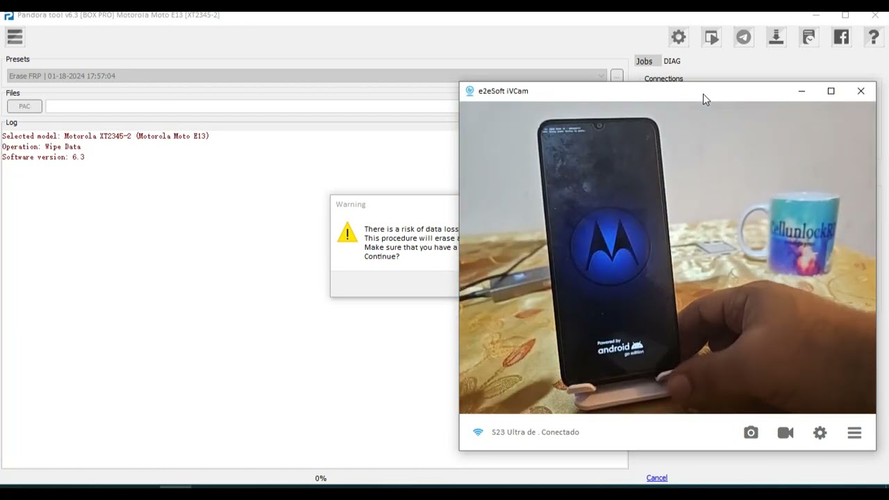 MOTOROLA E13 IMEI REPAIR EXITOSAMENTE ✅️ SIN BRICK NI BOOTLOOP BY PANDORA BOX🌎🌎