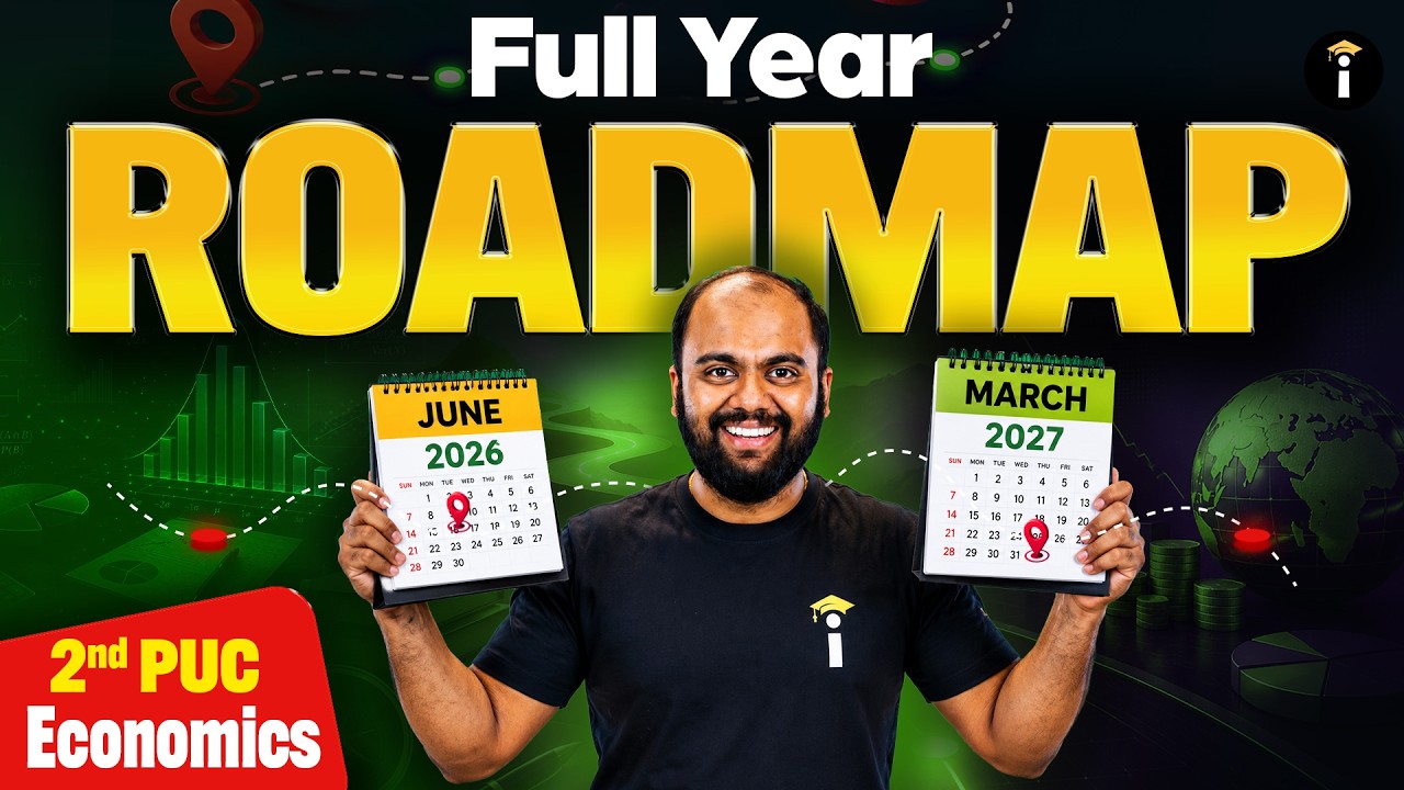 2nd PUC Economics Full Year Road Map to Score 95%+ | Smart Study Tips LIVE