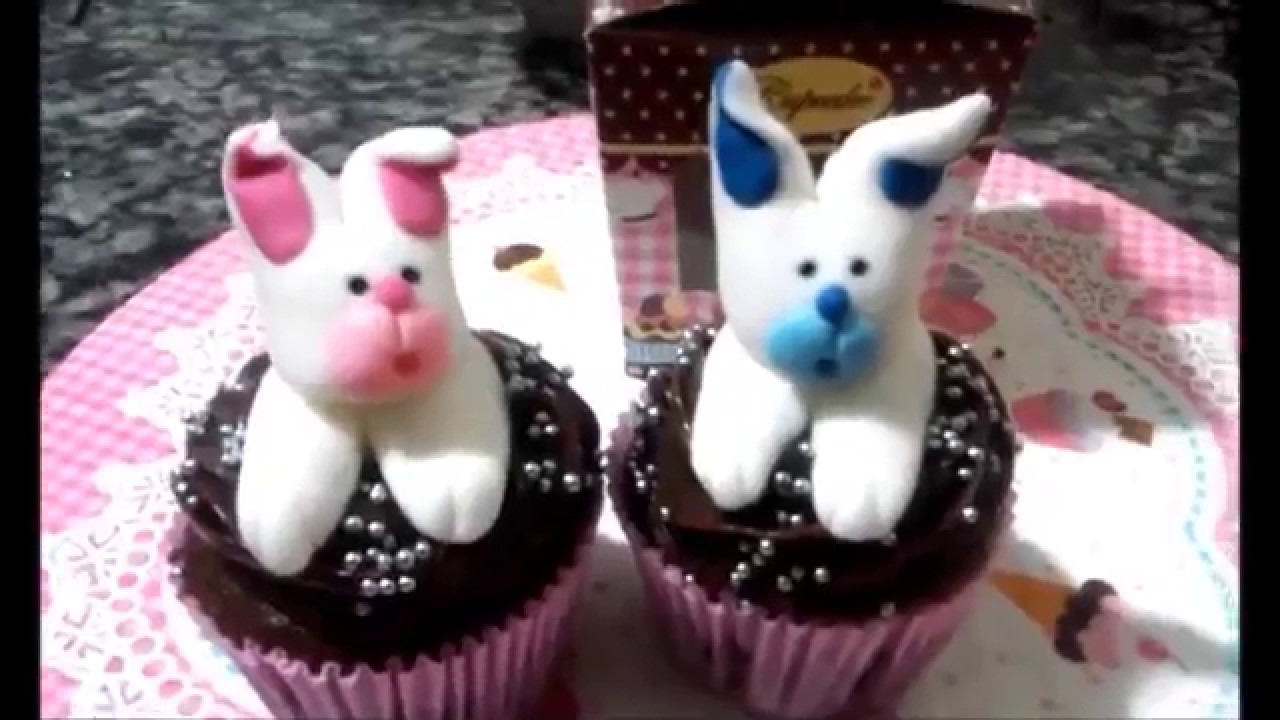 Cupcake de Páscoa - Massa , Recheio e Decoração