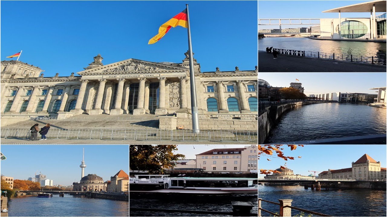 🇩🇪Reichstag (German Parliament Building) in Berlin | Berlin River Spree #berlin #germany #parliament