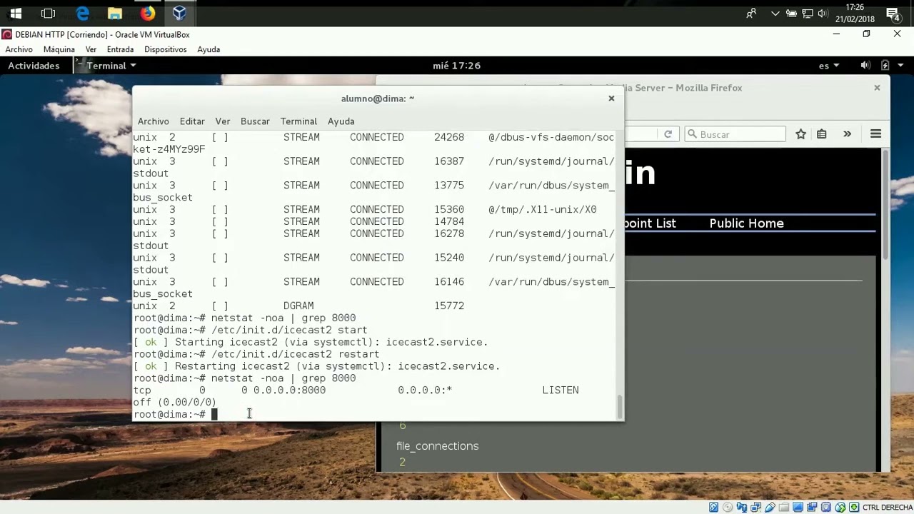 Icecast Streaming - Debian
