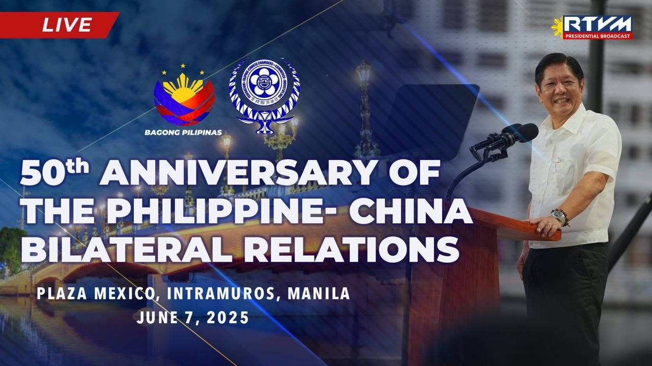 Jones Bridge Lighting Ceremony Celebrating 50 Years of PH-China Bilateral Relations 06/07/2025