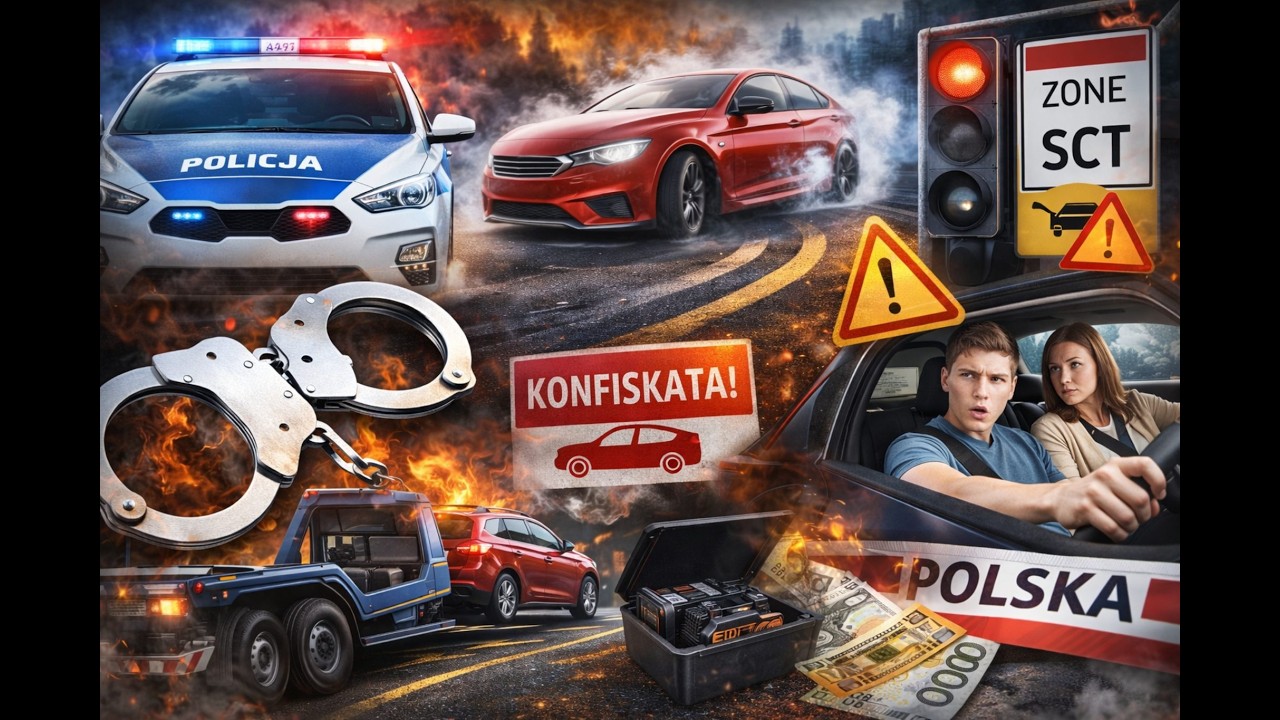 ABSURDNE zmiany w przepisach 2026! 🚗 Konfiskata auta, kary za DRIFT i nowe strefy SCT!