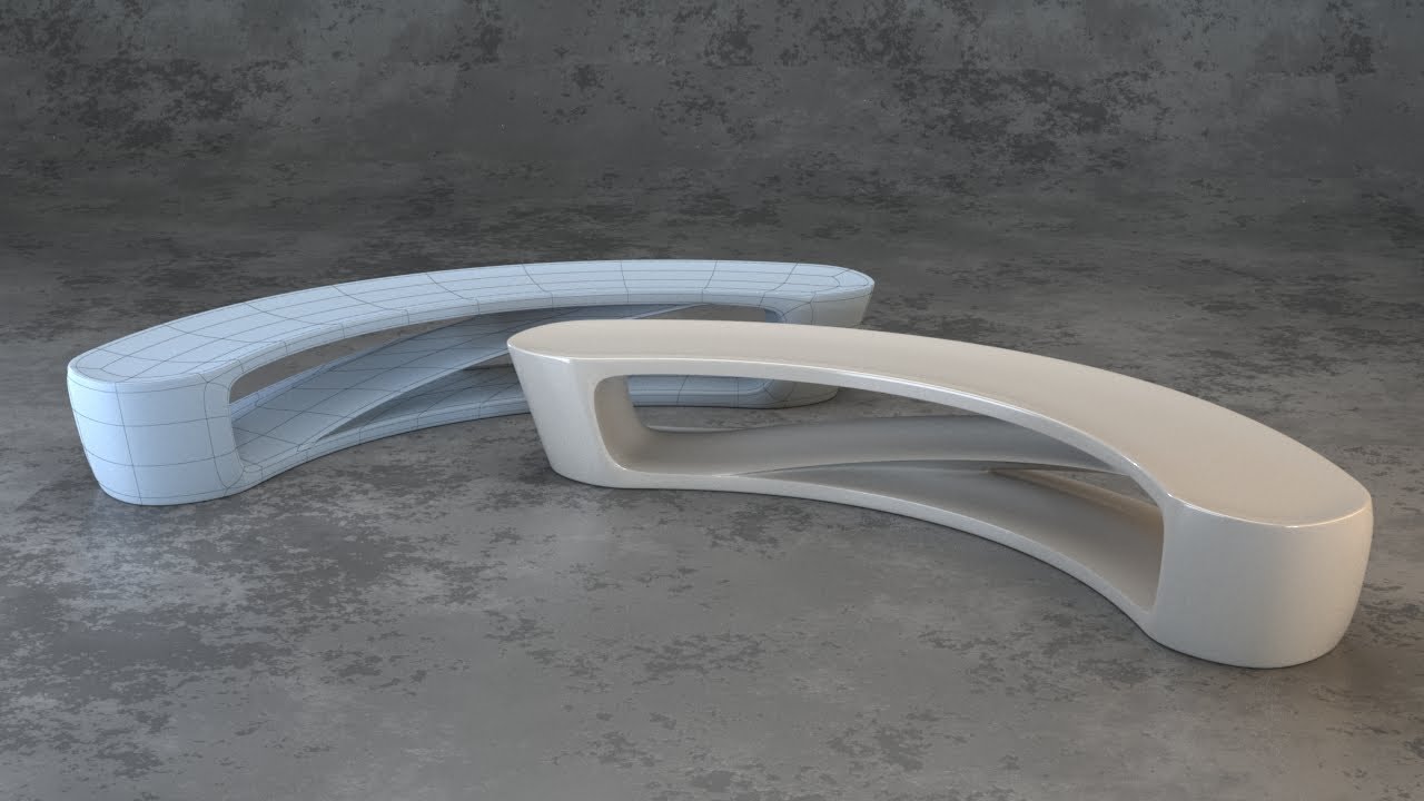 【3dsmax Model tutorial】3dsmax Making a shopping mall leisure seat（Chinese taught）