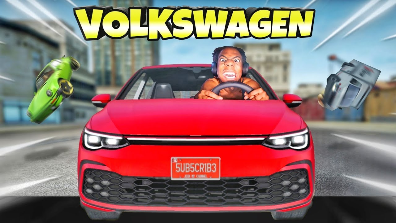 Новый Volkswagen Golf GTI😱| Смешные моменты😂| Симулятор экстремального вождения автомобиля🔥|