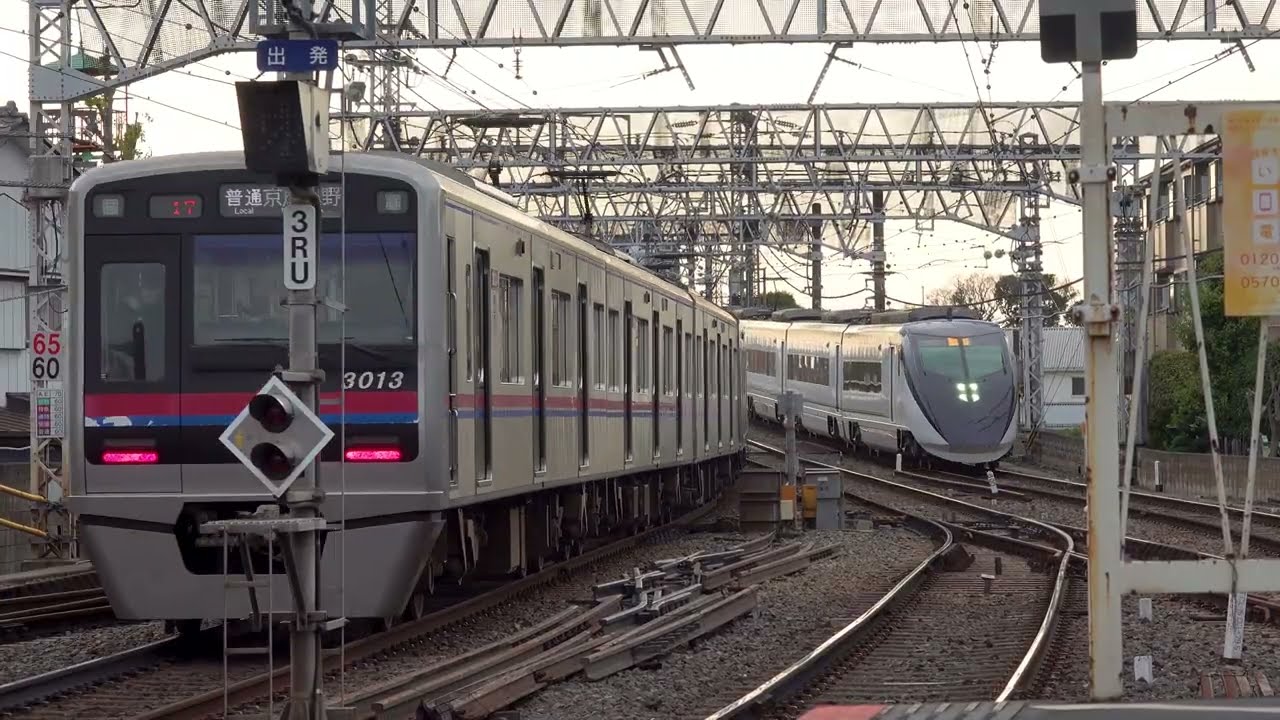 【4K定点撮影】京成電鉄本線（京成高砂駅）