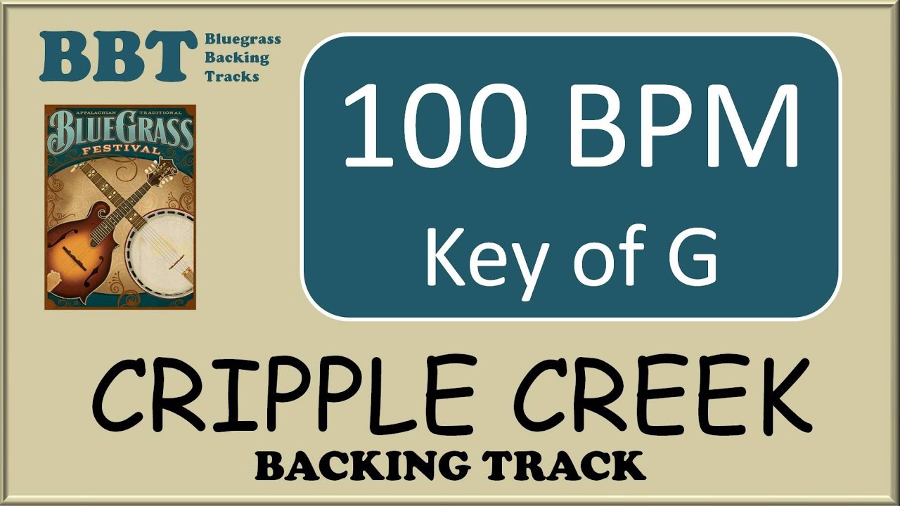 Cripple Creek G - 100 bluegrass backing track
