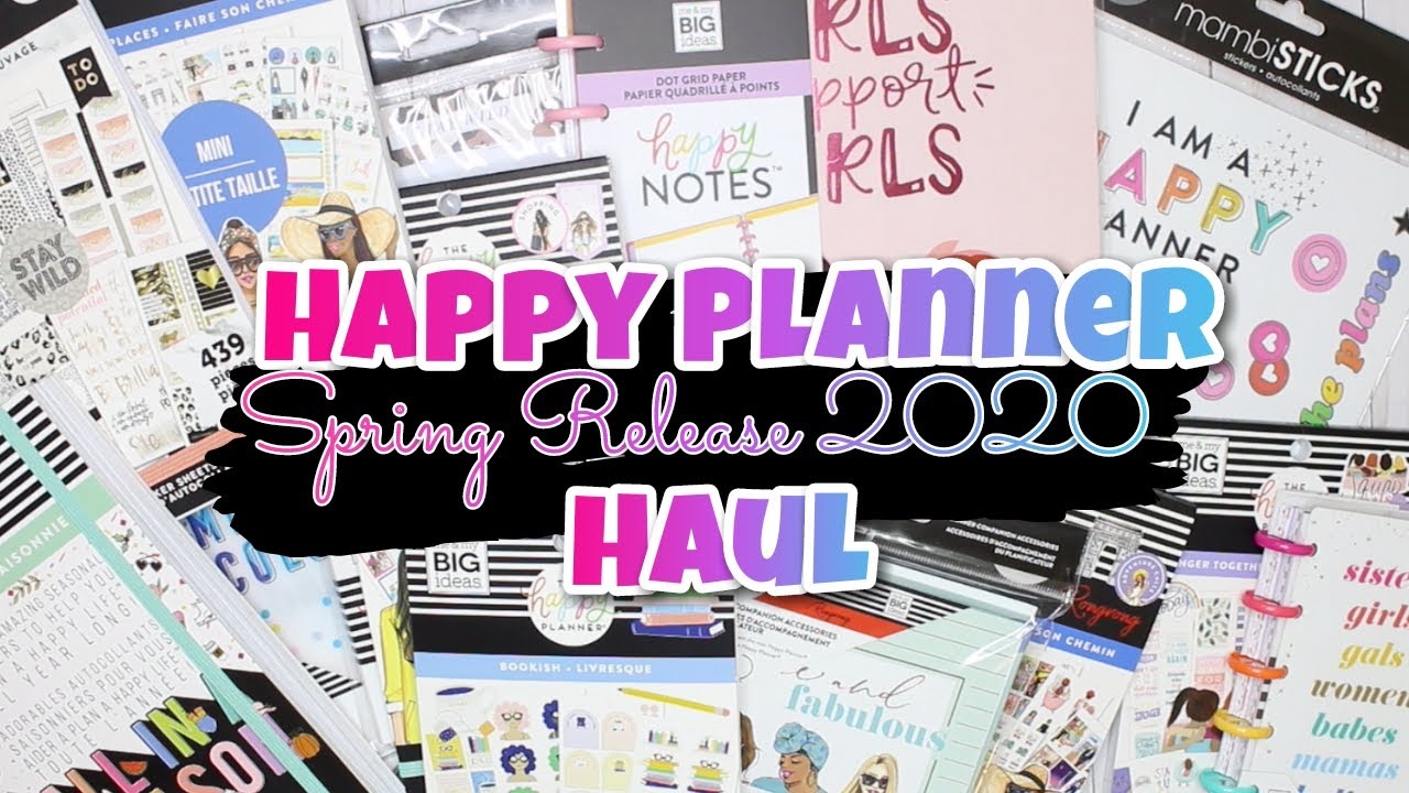Happy Planner  Spring Release Haul 2020