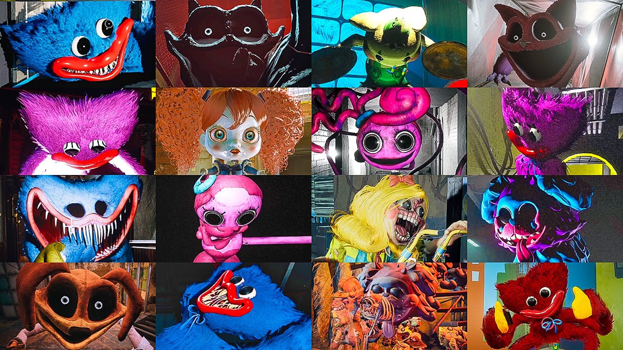 ALL BOSSES SECRETS COMPARISON - Poppy Playtime Chapter 3 VS Chapter 2 VS Chapter 1