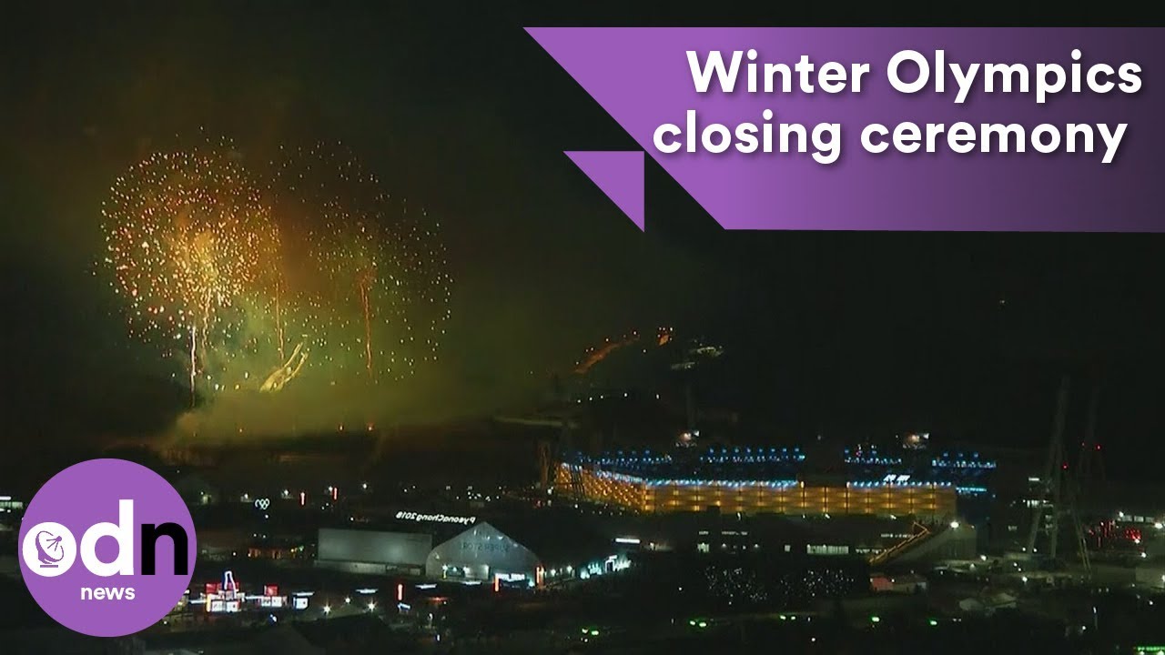 Winter Olympics closing ceremony finishes with a bang