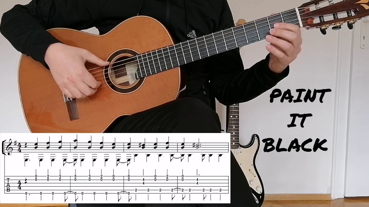 PAINT IT BLACK / Fingerstyle Classical Guitar Cover