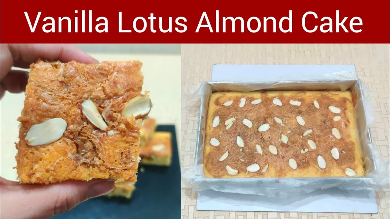 Vanilla Almond lotus tea cake @NadiyaTanvir 