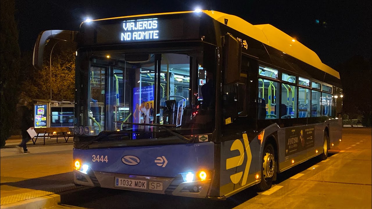 EMT MADRID 3444 | Solaris Urbino 12 GNC VOITH | ((FULL KICKDOWN))