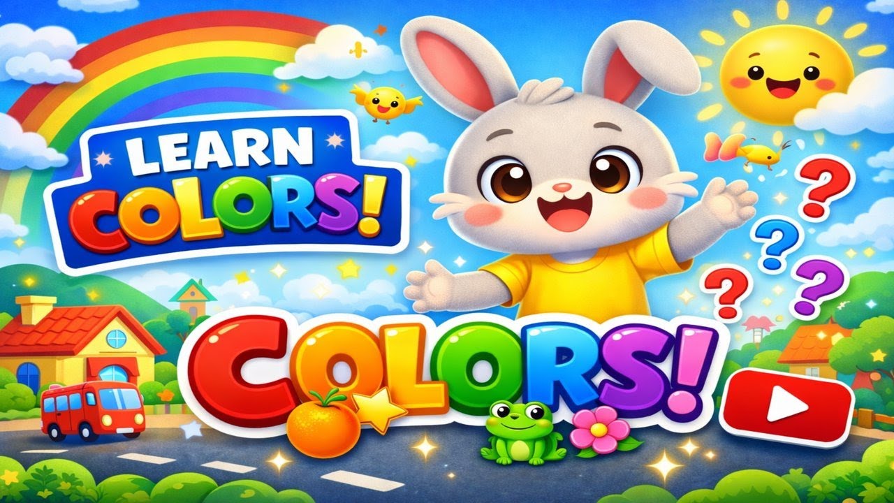 Colors Song for Kids 🌈 | Learn Colors in a Happy Town | Preschool Video