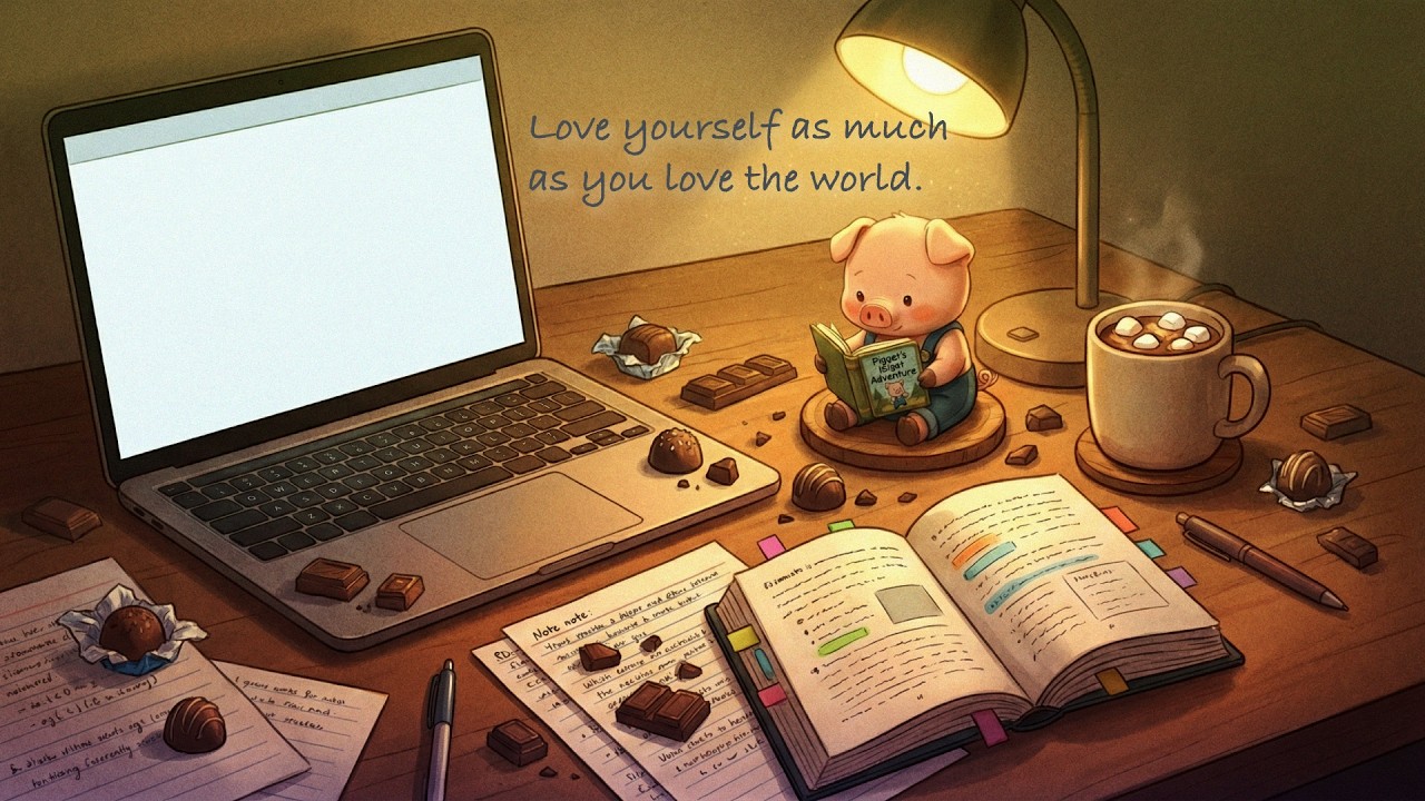 Love yourself as much as you love the world. 🍫 Sweet Focus with Pippin