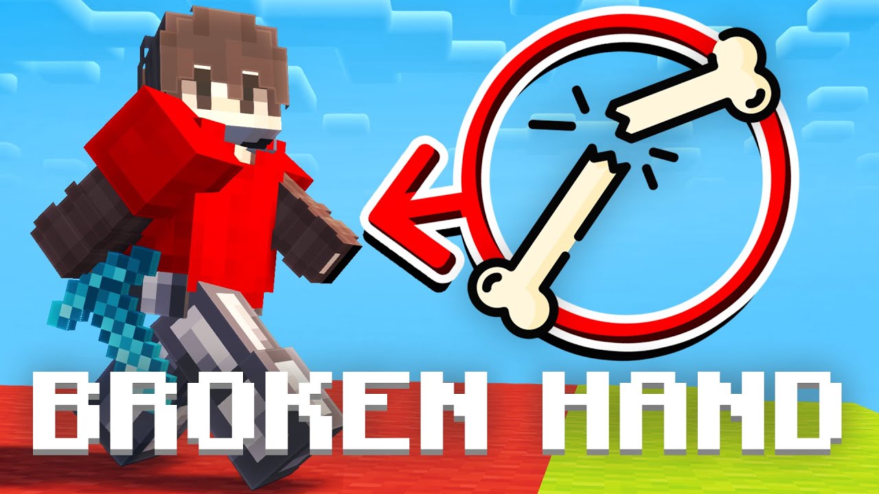 I Tried Ranked Bedwars with a Broken Hand...