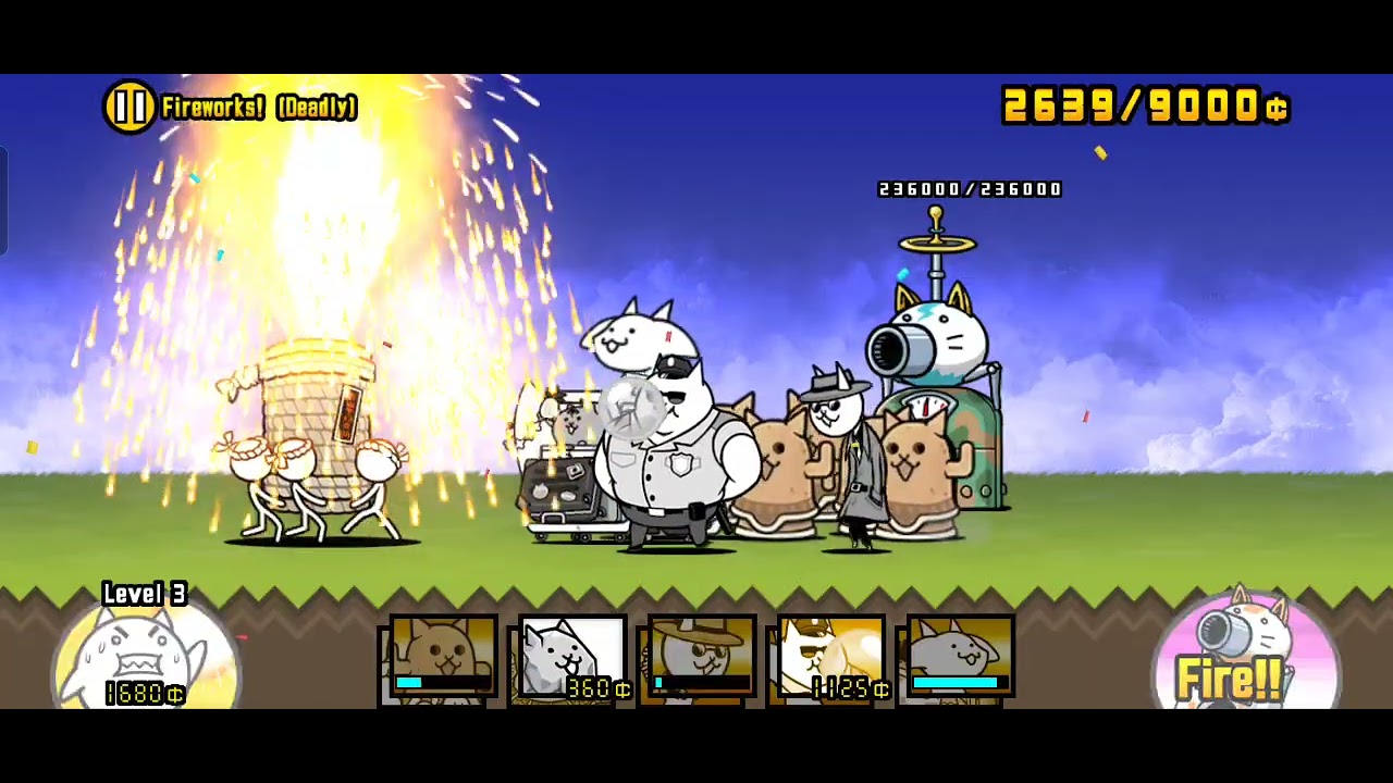 Battle Cats Fireworks! (Deadly) (No Gacha) - Fireworks Spectacular! Stage 1