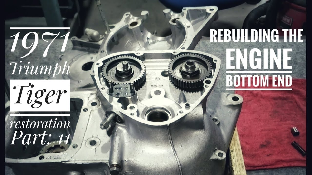 1971 Triumph Tiger 650cc Restoration Part 11, Rebuilding the engine bottom end