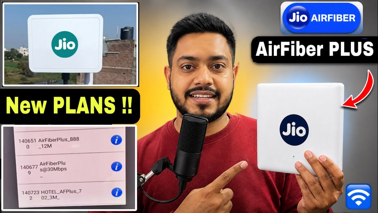 Jio airfiber PLUS new plans launched 2026 | New c6 device jio airfiber plus - The Technologist