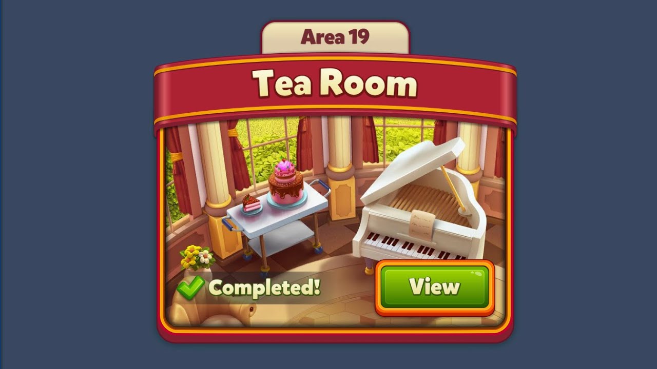 Royal Match Area 19 Tea Room - Team Frog Army