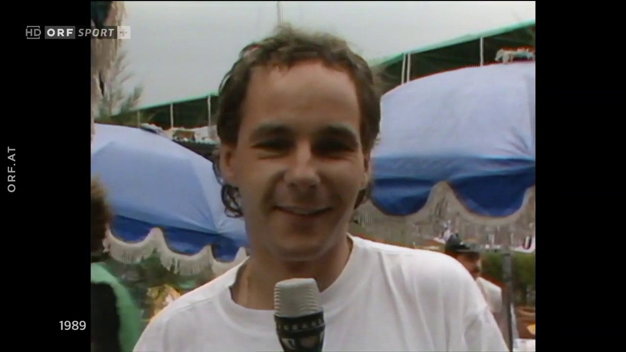Gerhard Berger - Interview  nach Feuerunfall in Imola 1989