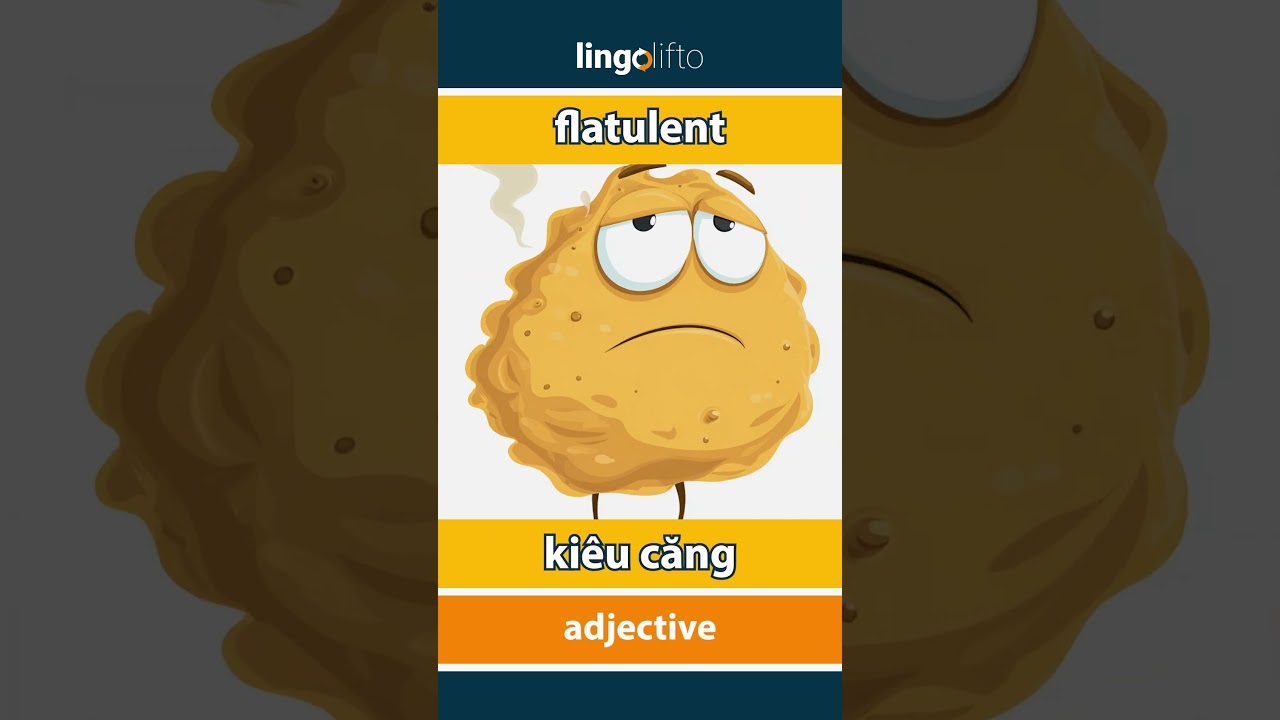 🇬🇧🇻🇳 flatulent - ki&ecirc;u căng : learn English : h&atilde;y học tiếng Anh : vocabulary builder