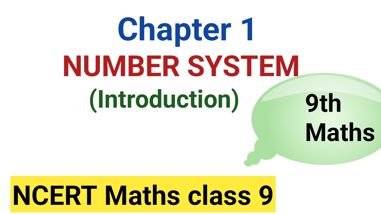 Chapter 1 Number system Class 9 Introduction I Maths Class 9th  Chapter 1 NCERT cbse board