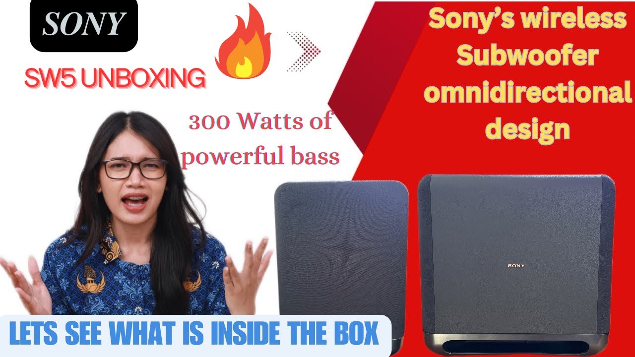 Unboxing of SONY SA-SW5 300W Additional Wireless Subwoofer| Dolby Atmos