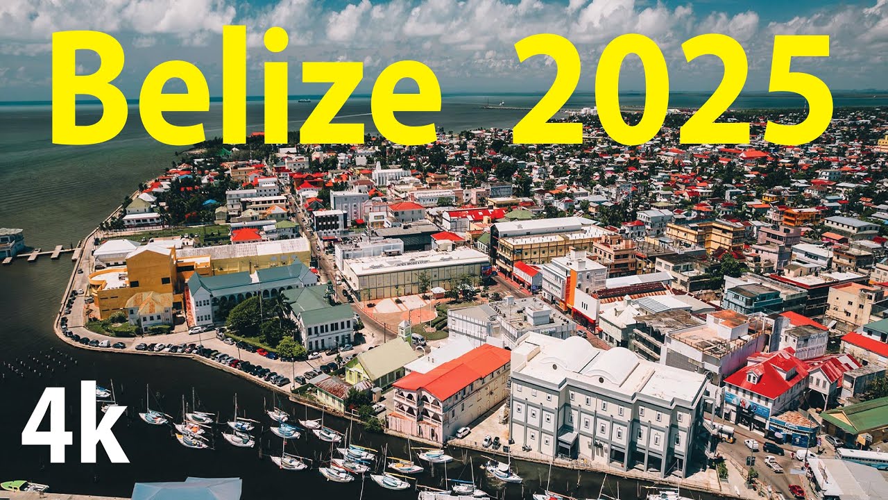 Belize 2025 - 4K By Drone - Belize City + Belmopan City