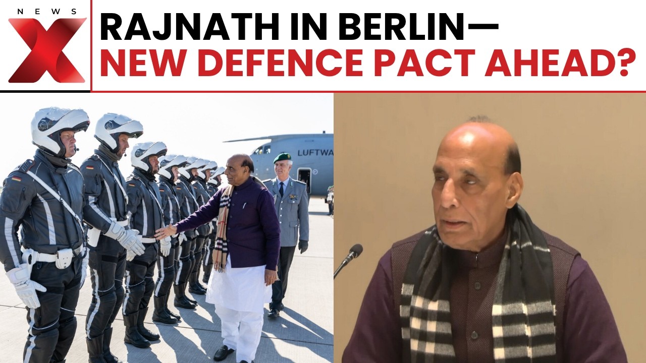 India Defence push: Rajnath Singh in Berlin for crucial defence negotiations with Germany | NewsX