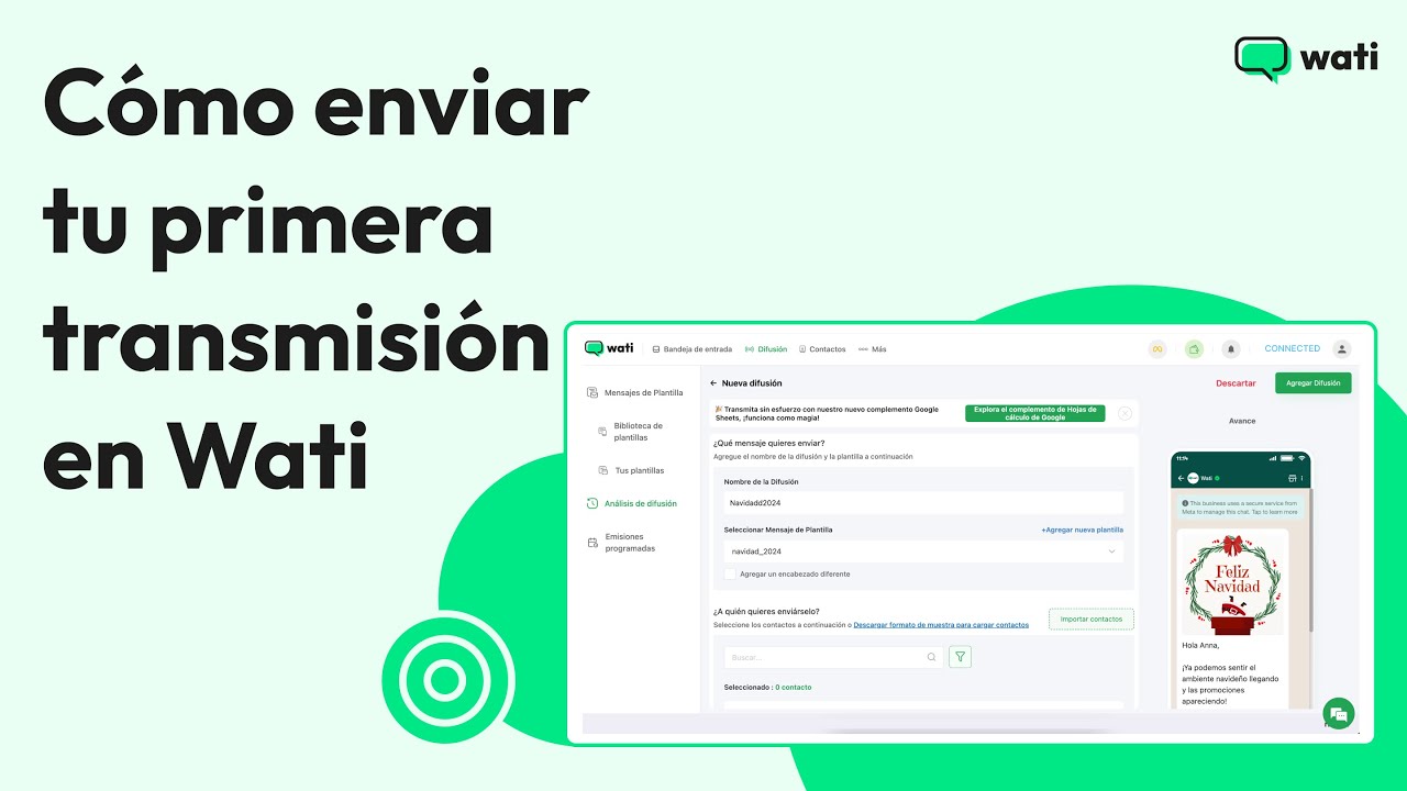 Cómo enviar tu primer broadcast en Wati