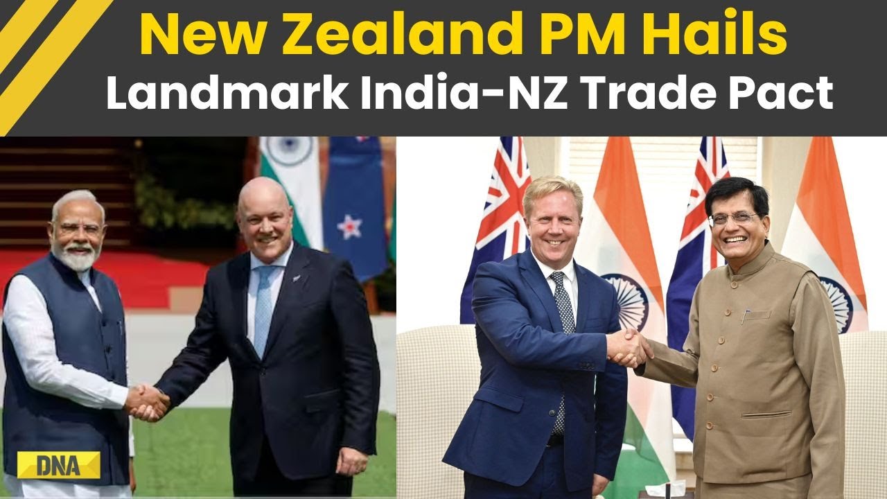 India New Zealand Trade Deal: India-NZ Trade Relations Deepen As PM Luxon Praises Landmark FTA Deal