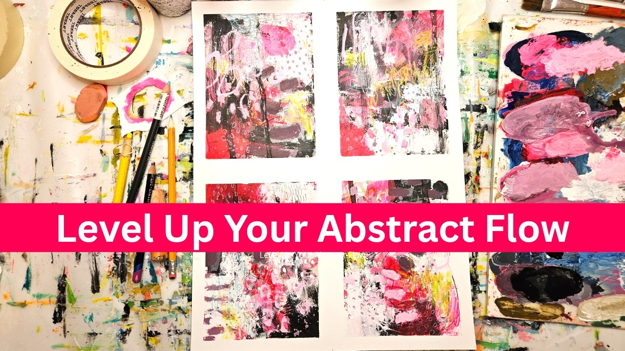 High-Vibe Abstracts (Pink, Red, plus Black & White)