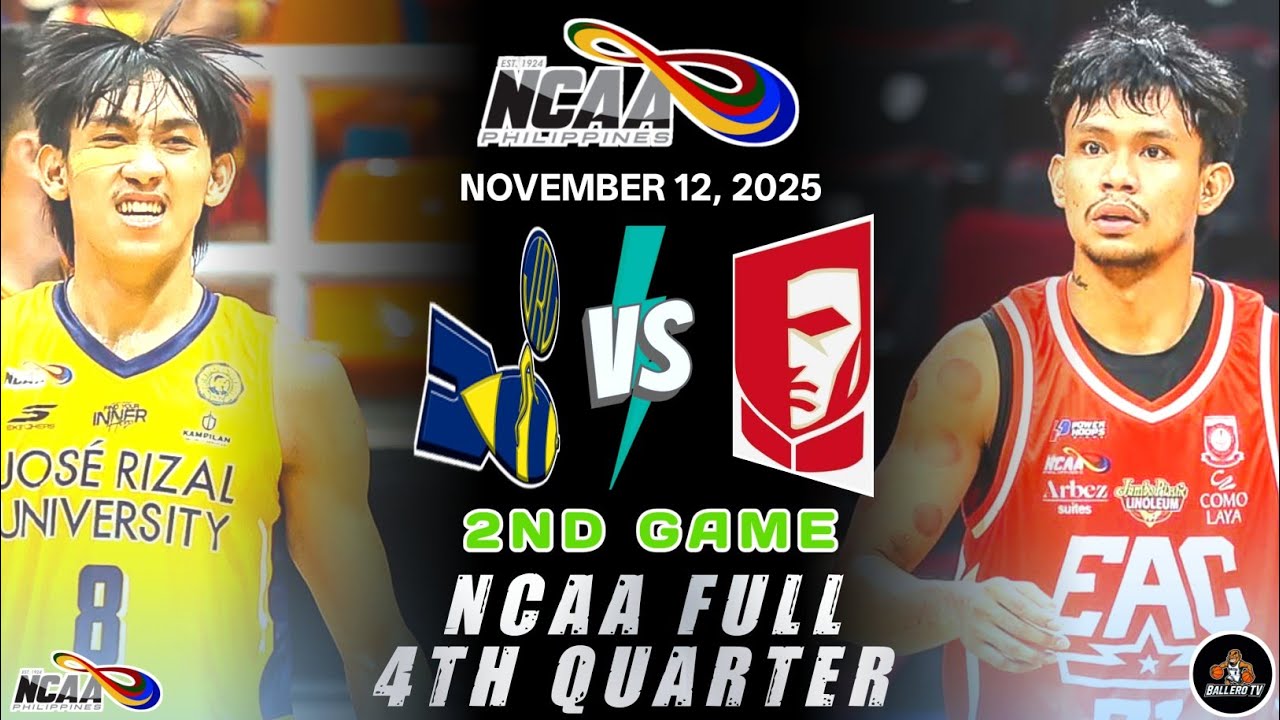 NCAA FULL 4TH QUARTER: JRU VS EAC (NOVEMBER 12, 2025)