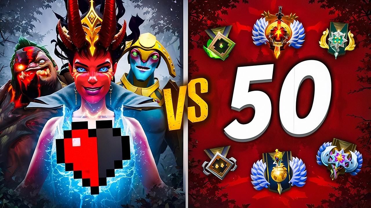5 ПРО ИГРОКОВ VS 50 РЕКРУТОВ но У НАС 1 ЖИЗНЬ НА ВСЮ ИГРУ😈
