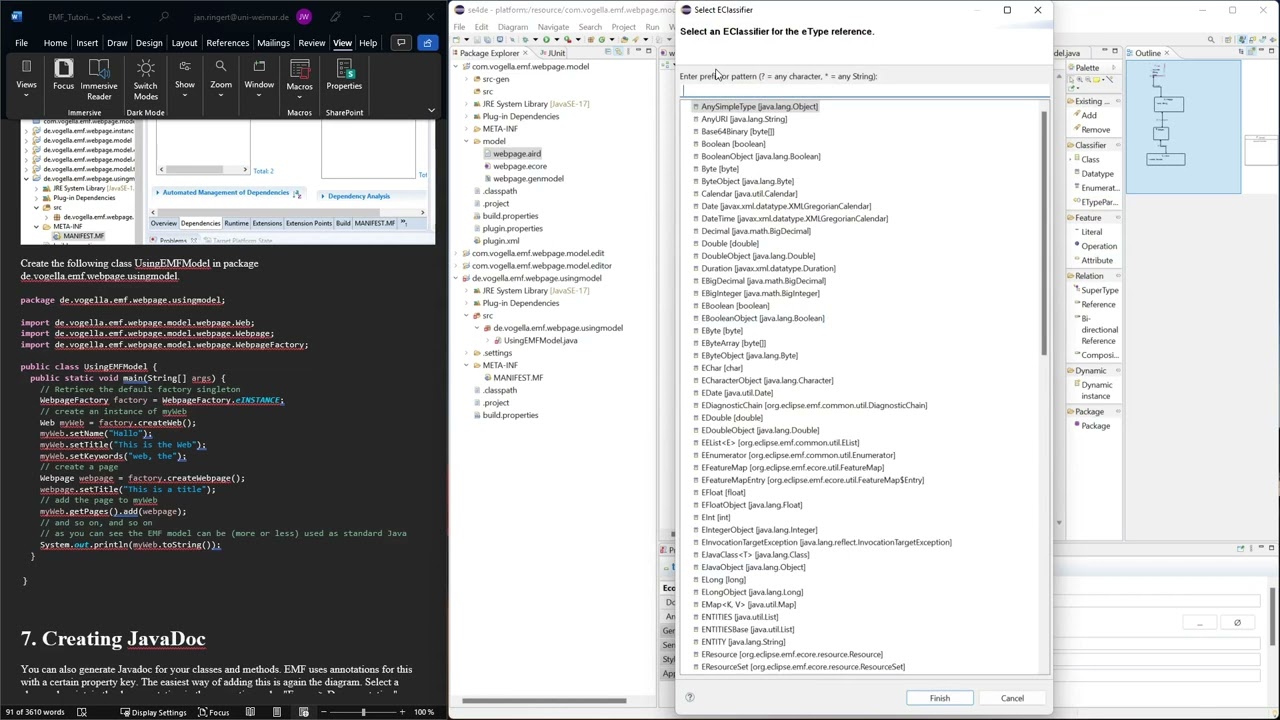 Sect. 6: Using the model code