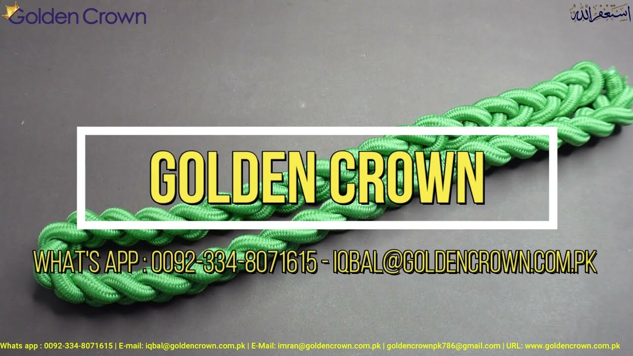 Shoulder Cord Green, Army Shoulder Cords, Military Shoulder Cord, Shoulder Cords Uniform Accessories